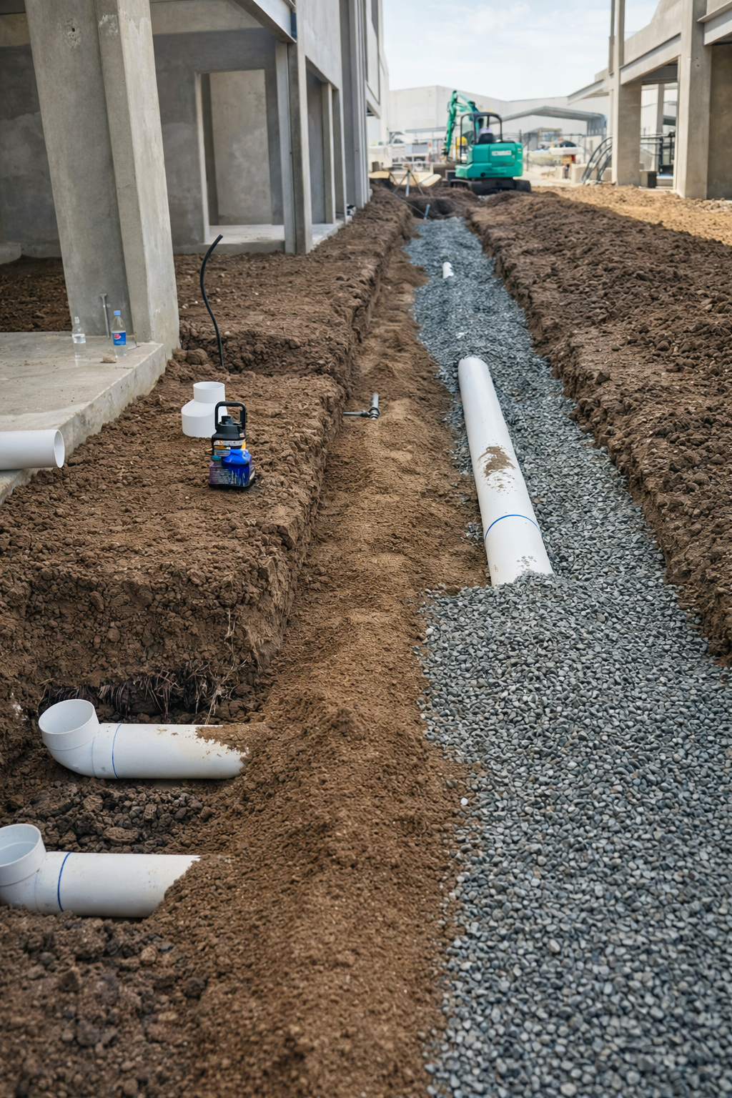 Commercial pipe installation